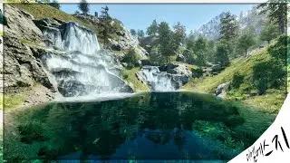 Waterfalls Near Barren Cave | Elder Scrolls IV: Oblivion Remastered | Music & Ambience | 4 Hours