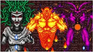 Phelios - All Bosses (Genesis/Mega-Drive)