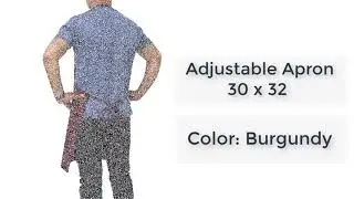 Best 32&Prime; x 30&Prime; Burgundy Adjustable Bib Apron - Restaurant Linen Store