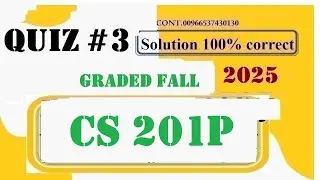 cs 201p semester quiz 3 fall 2025