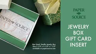 How To Wrap a Gift Card with our Jewelry Box Ft. Gift Card Insert (Full Tutorial)