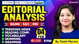 4th Feb 2026 | The Hindu Editorial Analysis | Reading, Grammar, Vocab, MCQs | Editorial By Yashi Mam