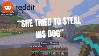 playing minecraft while reading reddit stories