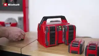 Einhell 2x2 Power X-Quattrocharger 4A 18v Power X-Change Charger 4512102