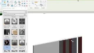 How to use Split Element & Split with Gap for Walls in Revit & to Paint with different Materials ?