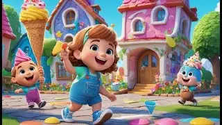 The Ice Cream Bridge Melts Away | Melting Candy Song for Kids | Nursery Rhymes and Sweet Learning