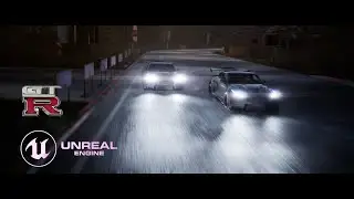Nissan GTR on the Race Track | Unreal Engine 5