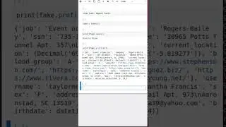 🐍Faker - python library for dummy users🐍