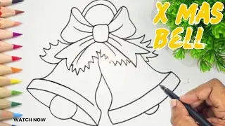 Draw a Beautiful Christmas Bell &ndash; Easy Step-by-Step Tutorial | New Year #2025