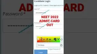 NEET 2022 ADMIT CARD OUT ! How to Download Admit Card
