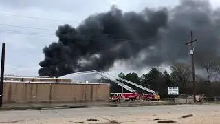 3 Alarm Building Fire Destroys Gulf States Cold Storage