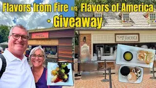 Flavors from Fire vs Flavors of America | EPCOT Food & Wine 2025 + Anniversary Giveaway!
