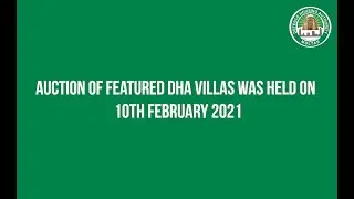 DHA Multan Villas Auction