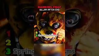 FNAF RANKING HOW WILLIAM AFTON ENDING!! #fnaf #ranking #horrorgame