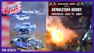 Mud Slinging Madness! Demolition Derby! July 13, 2024 Lawrence County Fair
