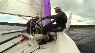 RS400 sailing at Delph 4-8-13