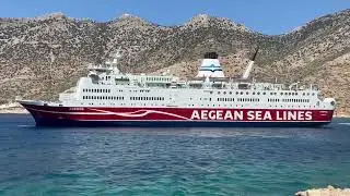 shipfriends.gr // ANEMOS  maiden arrival and departure @ Sifnos