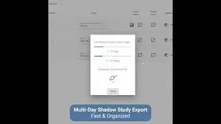 Multi-Day Shadow Study Export for Revit and SketchUp