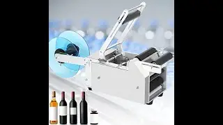 Semi Auto Sticker Labelling for Groveed Bottles, Oil jar | sticker label applicator economy model