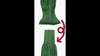 Лучший способ легко исправить растянутую резинку на свитере! Miarti 🧵✂️