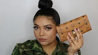 What's In My MCM Wallet? + MCM Unboxing Patricia Visetos Chain Wallet | TAYLOR B BEAUTY