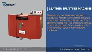 &ldquo;Leather Splitting Machine | Perfect Thickness Every Time ⚙️🔥&rdquo;