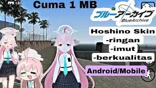 Hoshino Takanashi Blue archive skin pack For GTA SA android || ringan dan cute