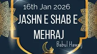 LIVE JASHN E SHAB E MEHRAJ , BABUL HAWAIJ BANGALORE INDIA