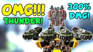 OMG!!! BEHEMOTH THUNDER Smashing TITANS 300% DMG Madness | War Robots MK2 Gameplay WR