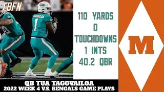 2022 Week 4 - Tua Tagovailoa & Teddy Bridgewater Highlights V.S. Bengals