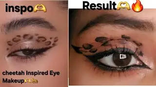 CHEETAH INSPIRED EYE MAKEUP FT.*NO FILTER*🐆🔥🫶 This was so much fun😍🧿