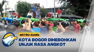 Ratusan Sopir Angkot Gelar Aksi Ricuh di Kota Bogor - [Metro Siang]