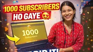 1000 Subscribers Ho Gaye 😍🎉 | Nandu Ke Vlog | First Milestone ❤️