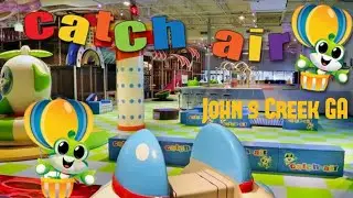 Catch Air - toddler playing at Covid safe facility in 2021 (John's Creek)