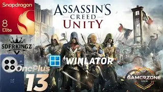 Assassins Creed Unity OnePlus 13 Winlator Emulator Snapdragon 8 Elite Gameplay