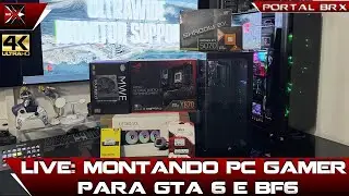 LIVE: Montagem de PC Gamer para GTA 6 e BF6| Ryzen, RTX 5070 em Corsair 3500