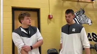 Post game interview on Rochester vs Macanaquah, Kyle and Tanner Reinartz