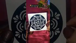 Instant😍 sticker design🔥 #mehndi #stencil #youtubeshorts #trending