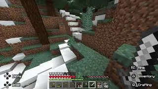 🟣 Building a Snow Village Minecraft PS5 - Silent Survival Part 1