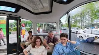 Будущее наступило. Автобус с автопилотом. Китай 360&deg;