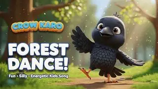 Crazy Forest Dance with Crow Karo! 🐦🎶 | Fun, Silly & Energetic Kids Song