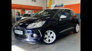 CITROEN DS3 1.2 PURETECH DSTYLE ICE S/S 3 DOOR PETROL BLUE 1 OWNER FROM NEW LOW TAX