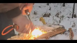 #Fatwood #Firestriker #puremichigan First Striker Fire with Fatwood