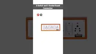 3 switche 3 socket extension board connection #electrical #shorts #study #connection #wiring #short
