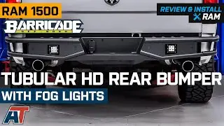 2009-2018 RAM 1500 Barricade Tubular HD Rear Bumper w/ LED Fog Lights Review & Install