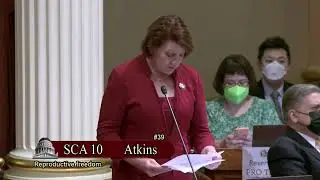 Senate pro Tem Toni G. Atkins SCA 10 Opening remarks