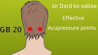 Acupressure Points For Headache|Acupressure Se Stress Headache Ka Asaan Upay | 100% Natural