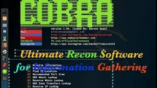 Recon Cobra - Scanning Tool | Kali Linux 2020 | parrot os
