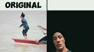 Boat Kid Aura Farming Original Video vs Edit (Pacu Jalur)