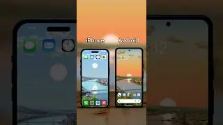 Live wallpaper of Budapest on Android compared to a day and night wallpaper on iPhone